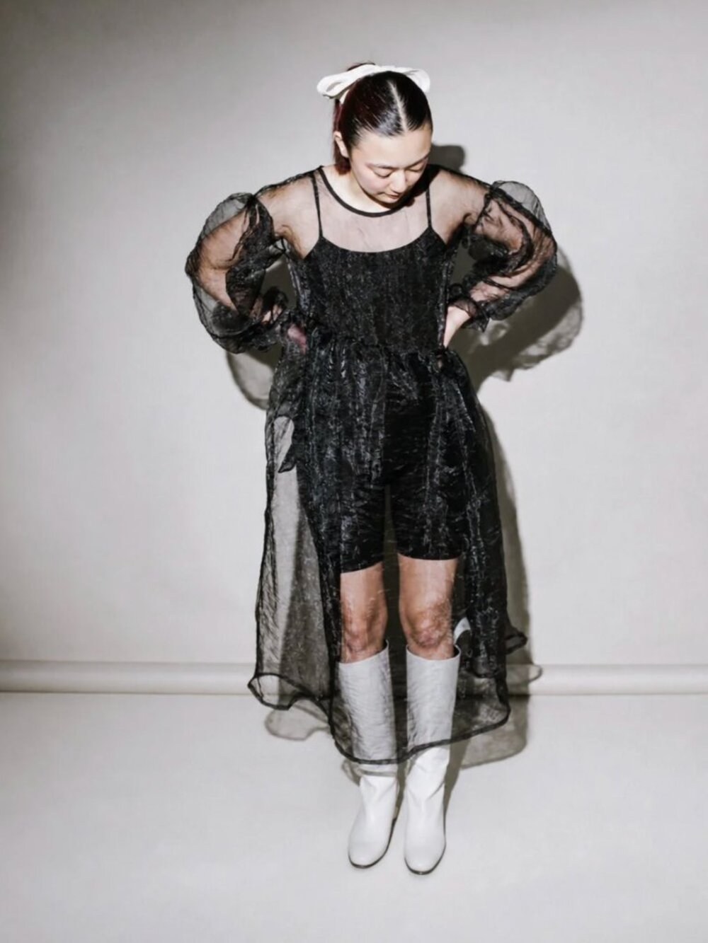 et Tigre Jayme Dress in Black Organza